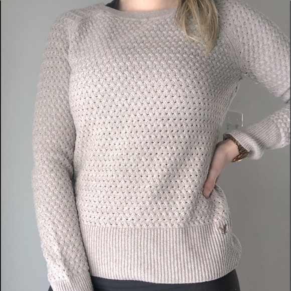 American Eagle Tan Knit Sweater - Picture 1 of 8